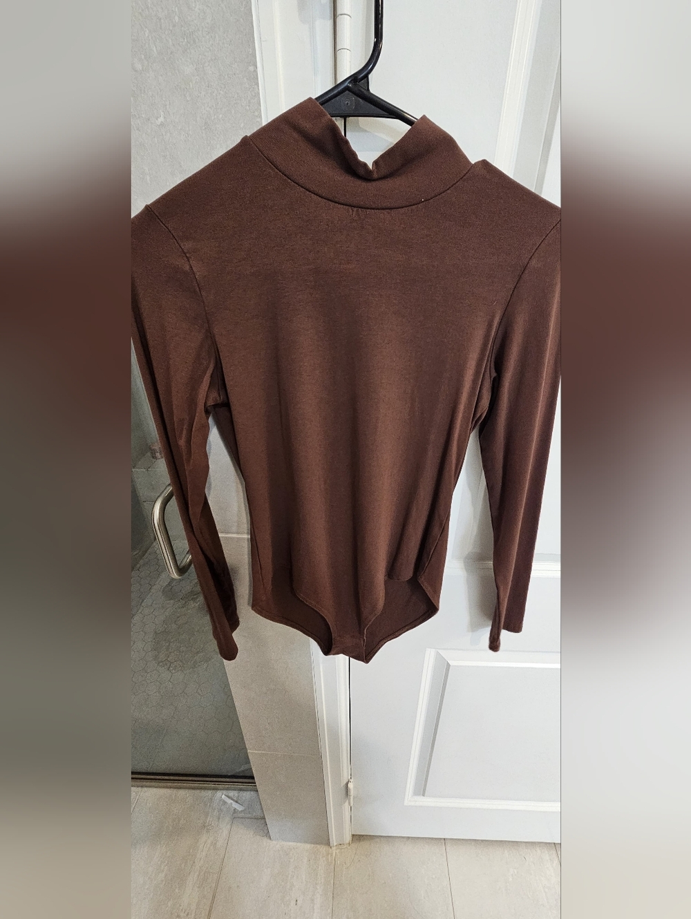 Brown Long Sleeve Bodysuit